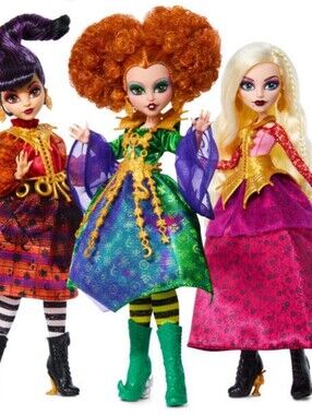 Monster High Hocus Pocus Skullector Dolls Sanderson Sisters New Condition